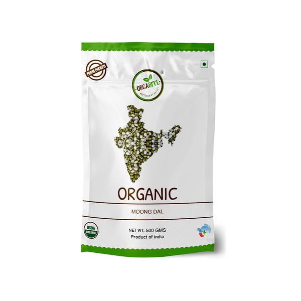 Organic Moong Dal Chilka; 500g