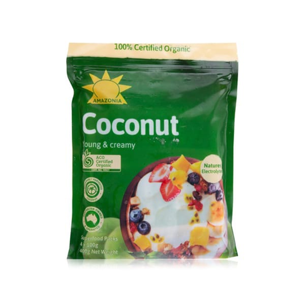 Organic Coconut Puree; 4 x 100g