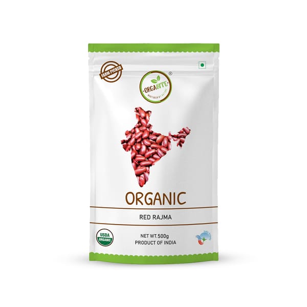Organic Red Rajma - Whole; 500g