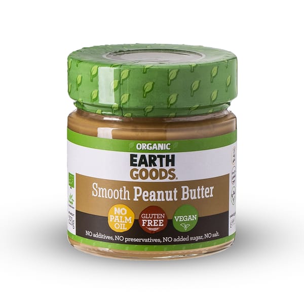 Organic Smooth Peanut Butter; 220g