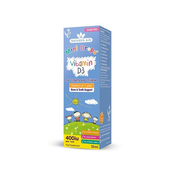 Sugar-free Mini Drops - Vitamin D; 50ml 
