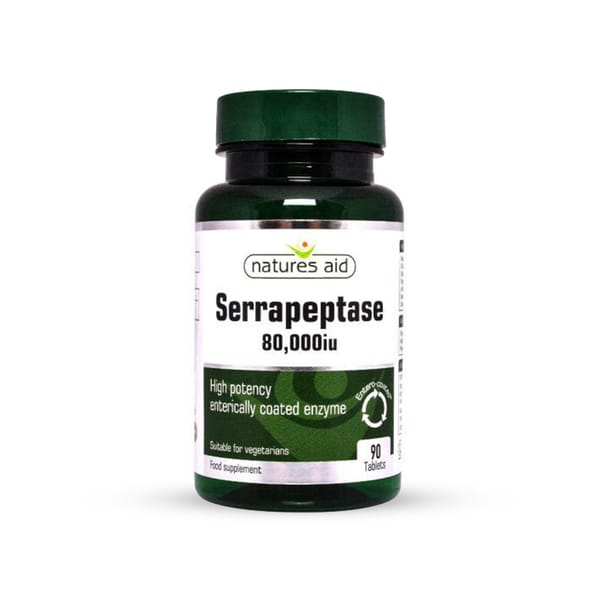 Vegetarian Serrapeptase 80000Iu Supplement; 90 tabs