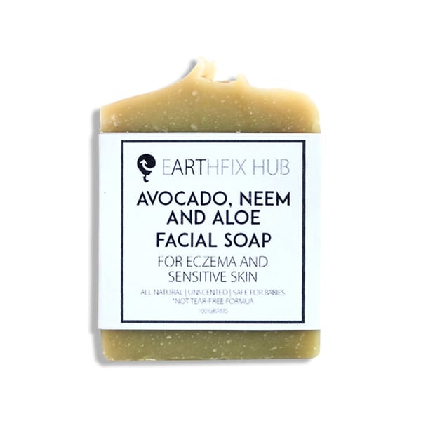 Natural Facial Soap - Avocado, Neem & Aloe; 90g