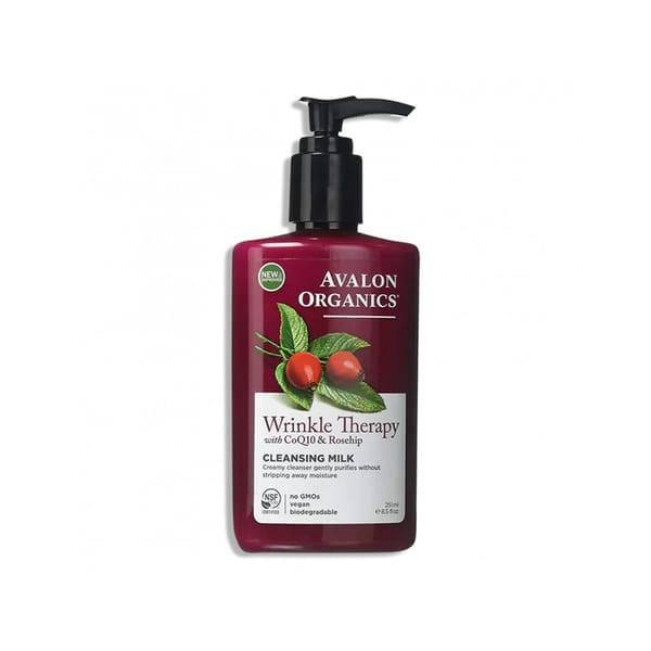 Organic Wrinkle Therapy Cleansing Milk - CoQ10 & Rosehip; 251ml