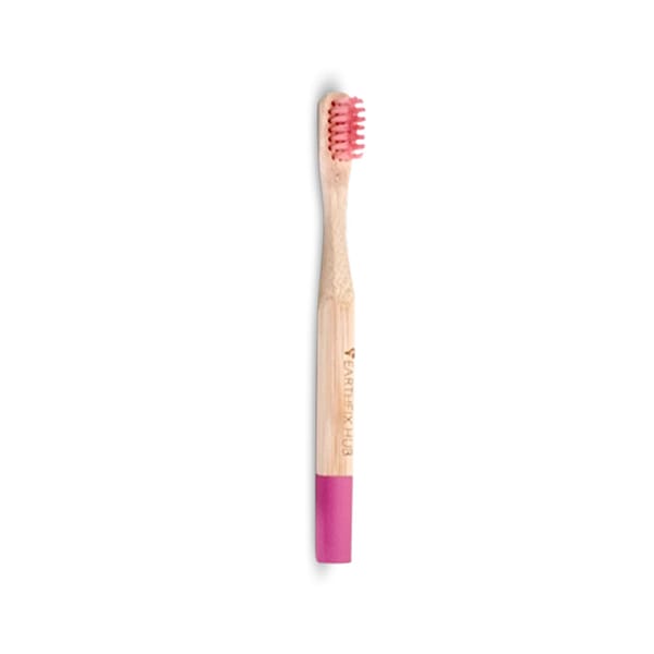 Biodegradable Kids' Bamboo Toothbrush - Pink