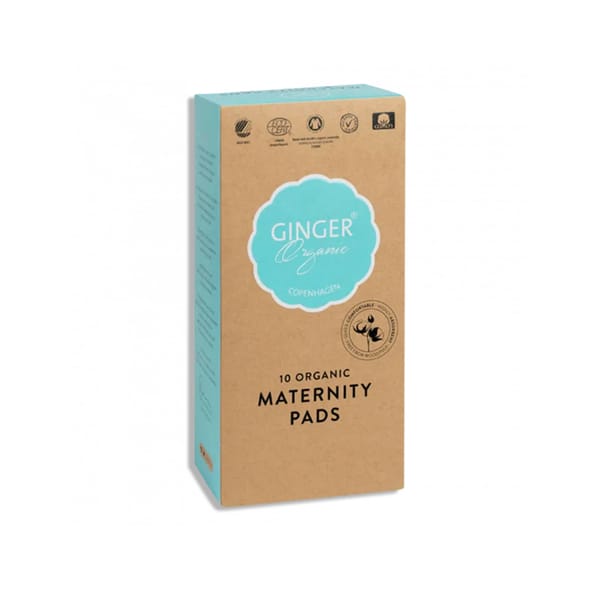 Organic Cotton Maternity Pads; 6 x 10 packs