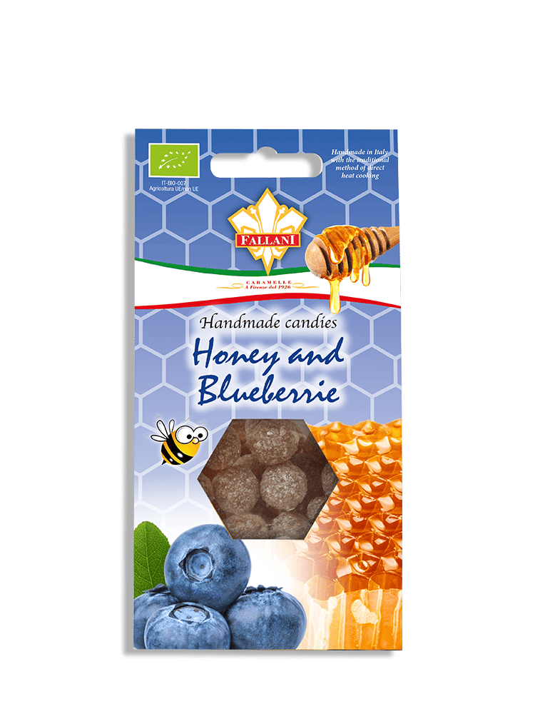 Organic Candies - Honey & Blueberries;  90g